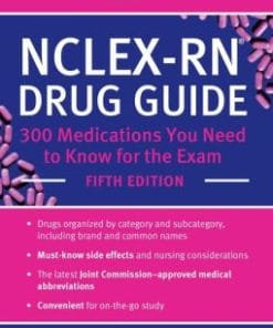 NCLEX-RN Drug Guide: 300 Medications You Need to Know for the Exam, 5th Edition (Kindle Edition)