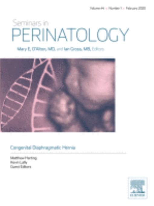 Seminars in Perinatology: Volume 44 (Issue 1 to Issue 8) 2020 PDF