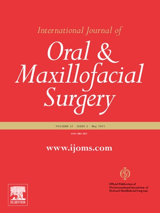 International Journal of Oral and Maxillofacial Surgery: Volume 49 (Issue 1 to Issue 12) 2020 PDF