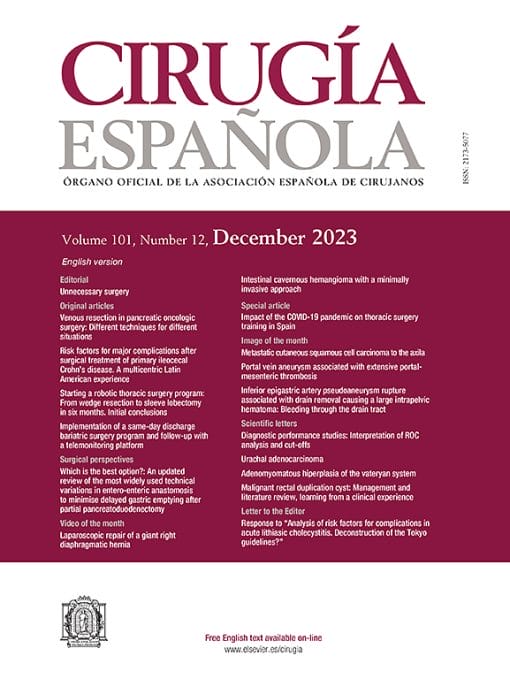 Cirugía Española (English Edition): Volume 101 (Issue 1 to Issue 12) 2023 PDF