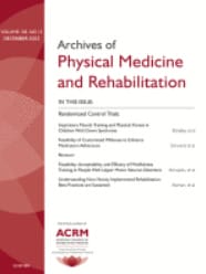 Archives of Physical Medicine and Rehabilitation: Volume 103 (Issue 1 to Issue 12) 2022 PDF