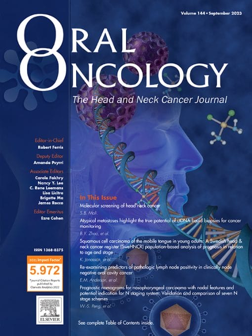 Oral Oncology: Volume 136 to Volume 147 2023 PDF