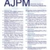 American Journal of Preventive Medicine: Volume 60 (Issue 1 to Issue 6) 2021 PDF