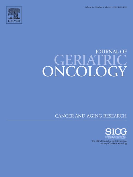 Journal of Geriatric Oncology: Volume 11 (Issue 1 to Issue 8) 2020 PDF