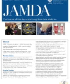 Journal of the American Medical Directors Association: Volume 21 (Issue 1 to Issue 12) 2020 PDF