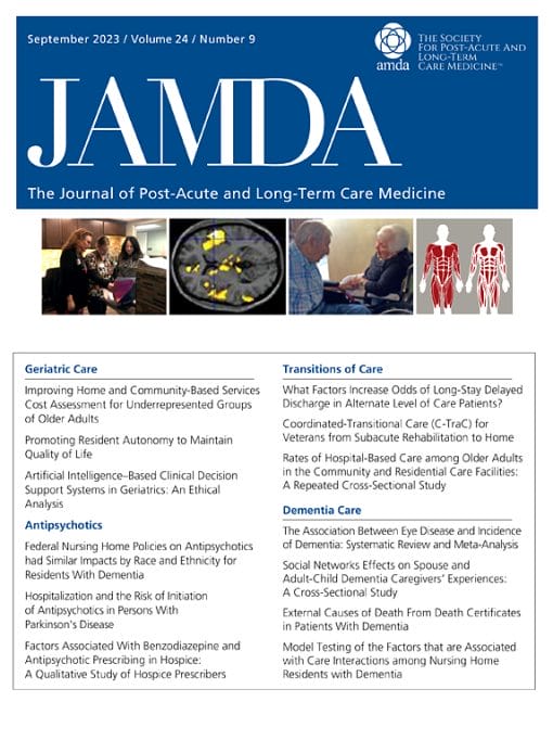 Journal of the American Medical Directors Association: Volume 24 (Issue 1 to Issue 12) 2023 PDF