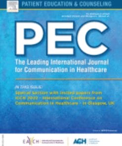 Patient Education and Counseling: Volume 104 (Issue 1 to Issue 12) 2021 PDF