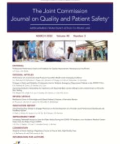 The Joint Commission Journal on Quality and Patient Safety: Volume 48 (Issue 1 to Issue 12) 2022 PDF