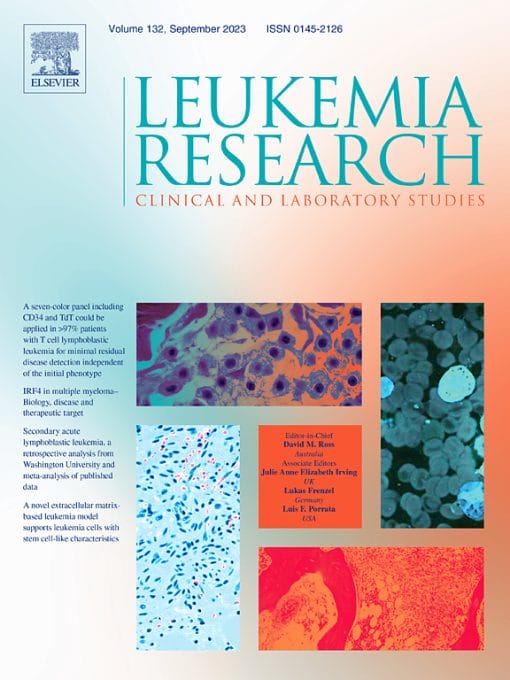 Leukemia Research: Volume 88 to Volume 99 2020 PDF