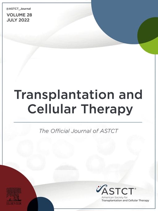 Transplantation and Cellular Therapy: Volume 27 (Issue 1 to Issue 12) 2021 PDF