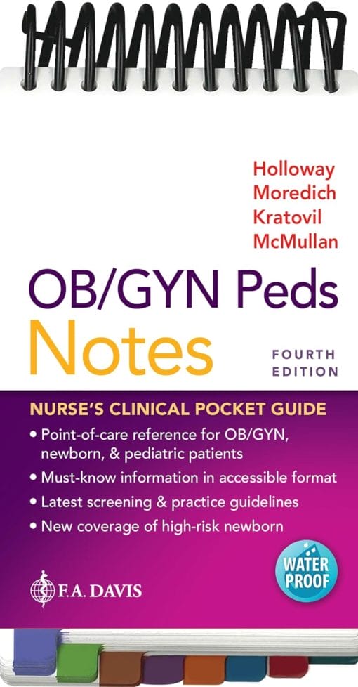 OB/GYN Peds Notes: Nurse’s Clinical Pocket Guide, 4th Edition (PDF)