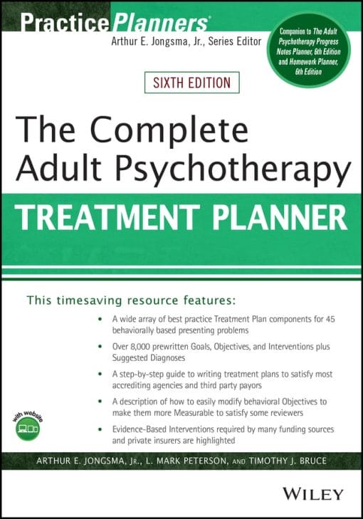 The Complete Adult Psychotherapy Treatment Planner, 6th edition (PDF)