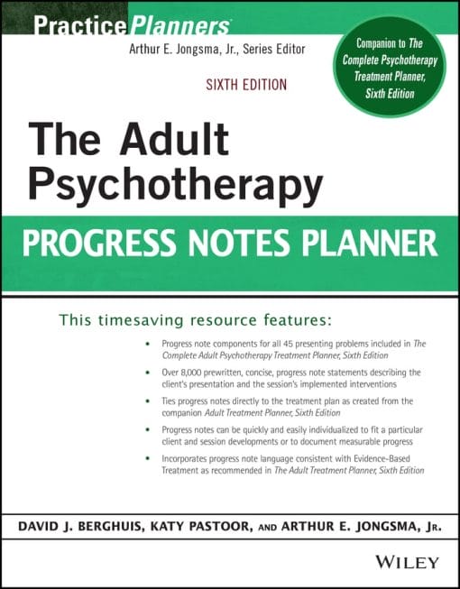 The Adult Psychotherapy Progress Notes Planner, 6th edition (PDF)