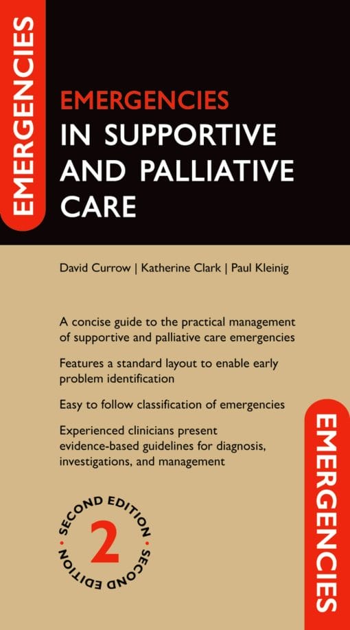 Emergencies In Supportive And Palliative Care, 2nd Edition (EPUB)
