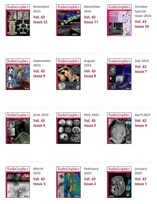 RadioGraphics 2023 Full Archives (True PDF)