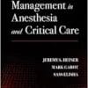 Emergency Management In Anesthesia And Critical Care (PDF)