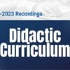 ACAAM Didatic Curriculum 2022-2023 Recordings (Videos)
