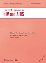 Current Opinion in HIV & AIDS: Volume 18 (1 – 6) 2023 PDF