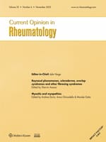 Current Opinion in Rheumatology: Volume 35 (1 – 6) 2023 PDF