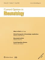 Current Opinion in Rheumatology: Volume 36 (1 – 3) 2024 PDF